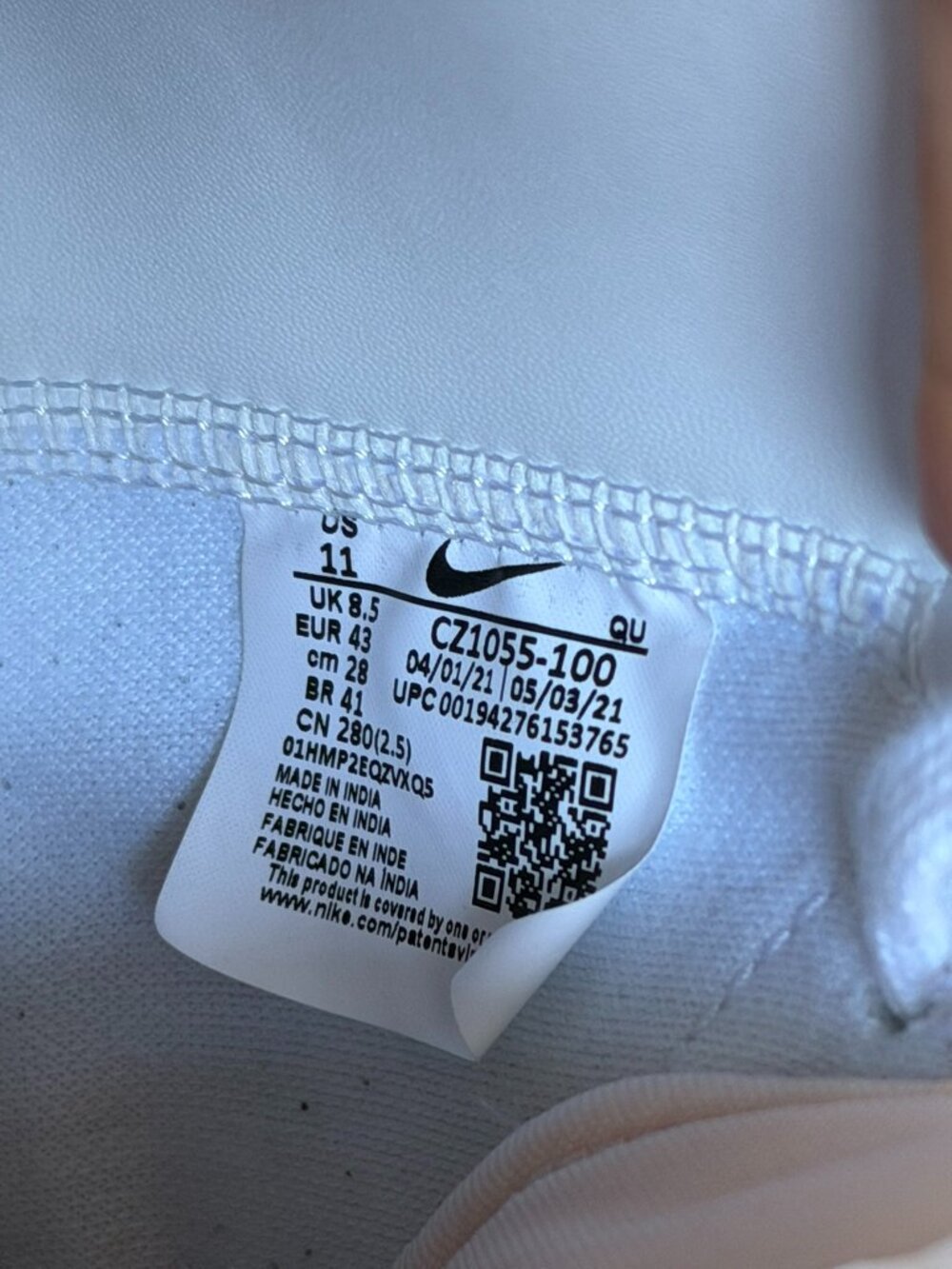 Nike White & Black High-Top Sneakers - Picture 12 of 12